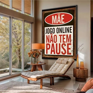 Quadro Gamer deitado sobre a superfície, mostrando os detalhes da moldura inferior direita.