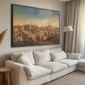 Quadro Independência ou Morte deitado sobre a superfície, mostrando os detalhes da moldura inferior direita.