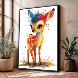 Quadro Infantil deitado sobre a superfície, mostrando os detalhes da moldura inferior direita.