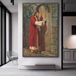 Quadro Jesus deitado sobre a superfície, mostrando os detalhes da moldura inferior direita.