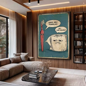 Quadro Para Banheiro deitado sobre a superfície, mostrando os detalhes da moldura inferior direita.