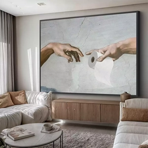 Quadro Para Banheiro deitado sobre a superfície, mostrando os detalhes da moldura inferior direita.