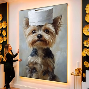 Quadro Para Banheiro visto de frente, exibindo sua moldura e sua arte.