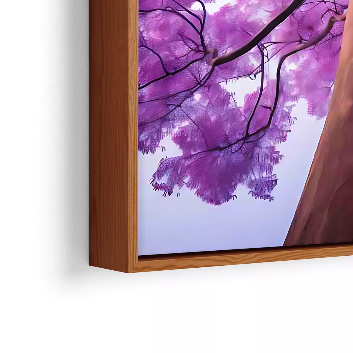 Quadro Ipê roxo moldura canaleta