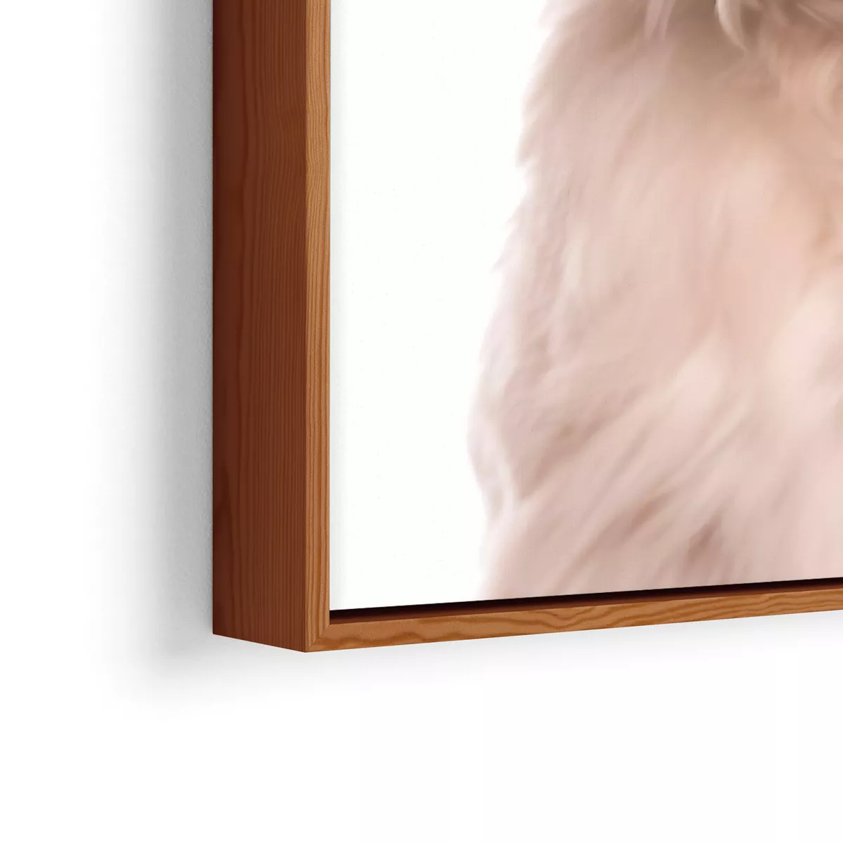 Quadro Lhasa Apso moldura canaleta