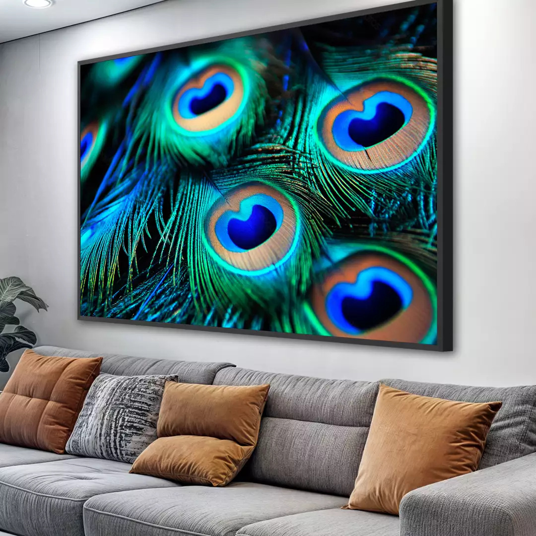 Quadro Pena de Pavão - Mioquadros, image size:1080x1080